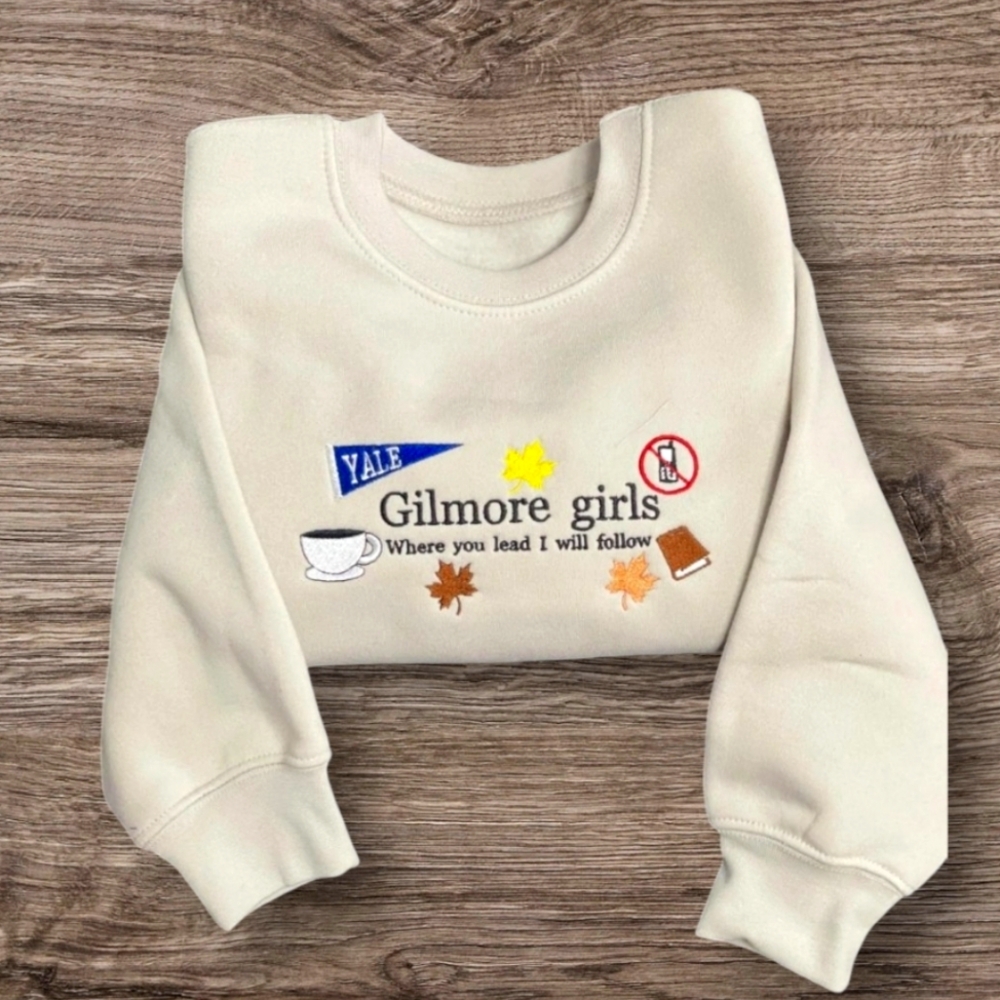 Gilmore Girls, Where you lead I will follow, embroider sweater
